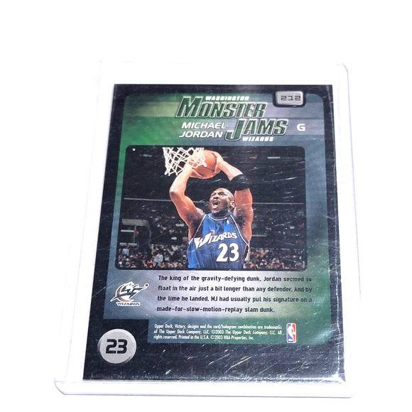 2003-04 Upper Deck Victory #212 Michael Jordan Monster Jams Foil Nr Mint/Mint - Picture 2 of 2
